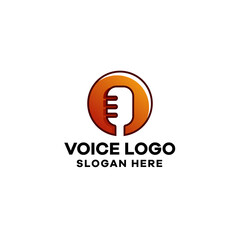 Voice Gradient Logo Template