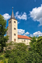 Fototapeta na wymiar Schloss Hessen Nordharz Stempelstelle Burgen und Schlösser Harzer Wandernadel