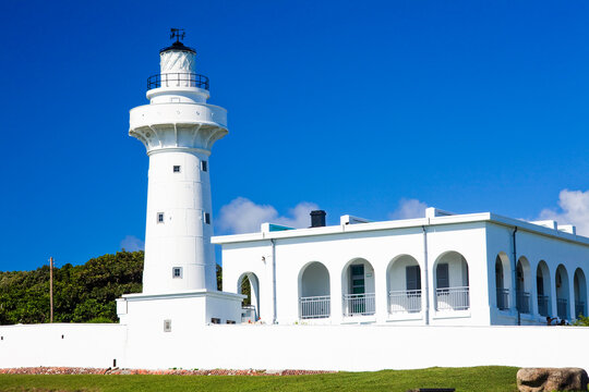 Eluanbi Lighthouse in Kenting National Park in Pingtung, Taiwan.