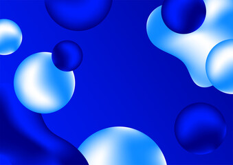 Abstract 3d liquid background for presentation design with modern corporate concept