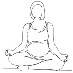 pregnant woman in lotus pose04