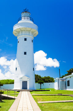 Eluanbi Lighthouse in Kenting National Park in Pingtung, Taiwan.