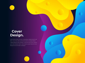 Dynamic colorful vibrant wave colorful background. Creative background wind and curve with colorful for mural, print, decor, background, presentation, business, social media template, poster, banner.
