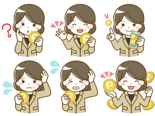 スーツを着た中年女性の、ポイントに関する疑問と解決