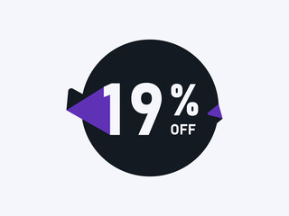 Special Offer 19% off Round Sticker Design Vector