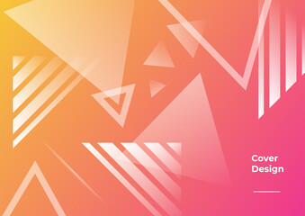 Colorful backgrounds with abstract geometric pattern