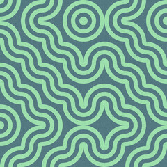 Fototapeta premium Abstract Geometric Pattern generative computational art illustration