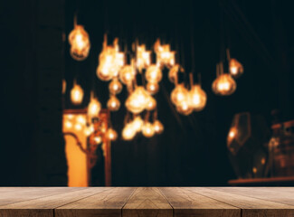 3D rendering, wooden top table on isolate blurred background