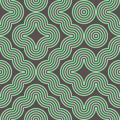 Fototapeta premium Abstract Geometric Pattern generative computational art illustration