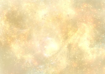 abstract pastel pale golden galaxy nebula background