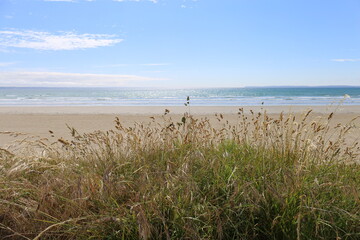 Beach landscape, Saint-Nic, Brittany, France, June 2021