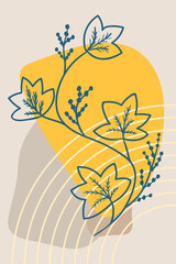 Calumba, abstract, poster, minimal dd ww herb
