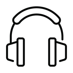 headphone vector line Icon-  Modern style high quality vector illustration.