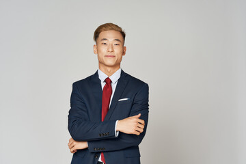 asian man in suit self-confidence executive businessman