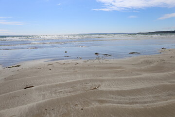 Beach landscape, Saint-Nic, Brittany, France, June 2021