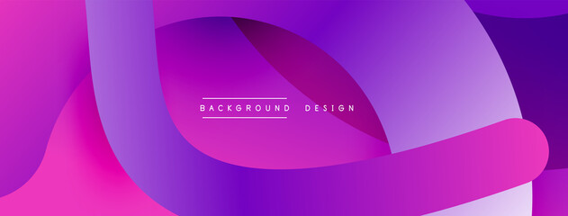 Abstract overlapping lines and circles geometric background with gradient colors