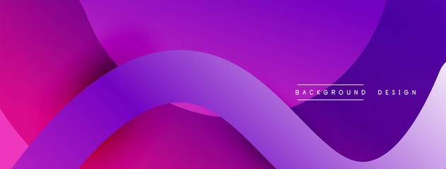 Abstract overlapping lines and circles geometric background with gradient colors