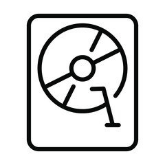 Storage Hard vector line Icon-  Modern style high quality vector illustration.