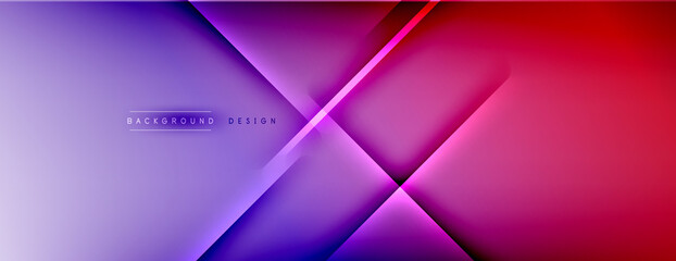 Obraz premium Abstract background - lines composition created with lights and shadows. Technology or business digital template. Trendy simple fluid color gradient abstract background with dynamic