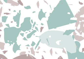 Terrazzo modern abstract template. Pink and grey