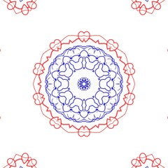 Graphical pattern illustration design made with the help of graphics.