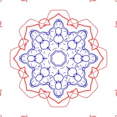 Graphical pattern illustration design made with the help of graphics.