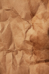 Closeup grunge old brown paper carton background texture