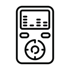 MP3 vector line Icon-  Modern style high quality vector illustration.