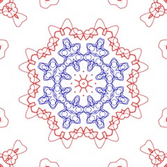 Graphical pattern illustration design made with the help of graphics.