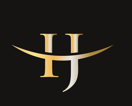 IJ logo design. Initial IJ letter logo design vector template
