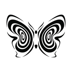 abstract butterfly vector template design.butterfly vector in black and white color. logo template, minimal, vector, simplified object- illustration
