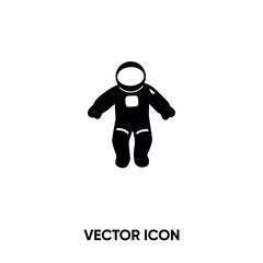 Astronaut vector icon . Modern, simple flat vector illustration for website or mobile app.Astronaut symbol, logo illustration. Pixel perfect vector graphics	