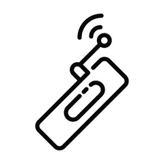 Wireless Handsfree vector line Icon-  Modern style high quality vector illustration.