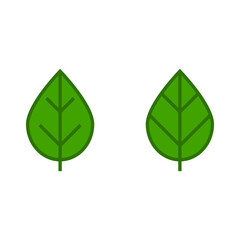 Green natural leaf icon