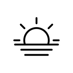 Sunrise vector icon