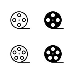 camera film movie roll icon