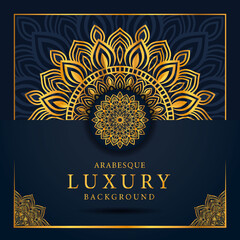 Luxury mandala with golden arabesque pattern style background. Decorative mandala pattern design for cards, cover, poster, print, banner, brochure and your desired ideas 