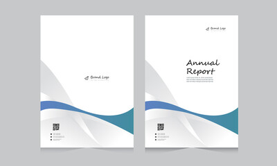Cover design for annual report and business catalog, magazine, flyer or booklet. Brochure template layout. A4 cover vector EPS-10