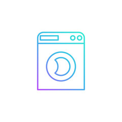 Washing machine icon. Vector Illustration for mobile concept and web design.