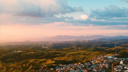 autumn landscape in the mountains