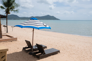 beach umbrella, relax time, holiday with family
