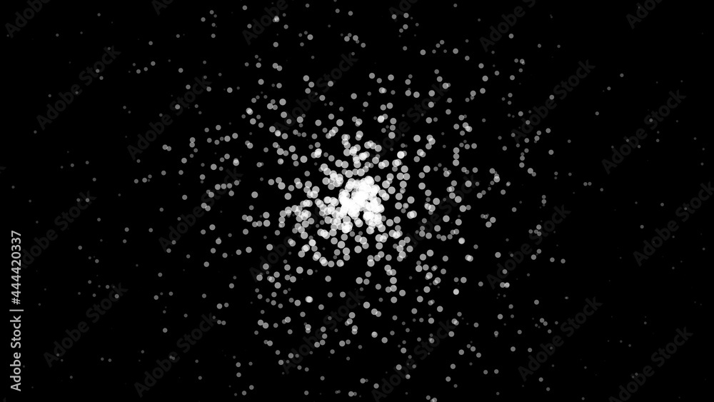 Canvas Prints white particle spread out space background