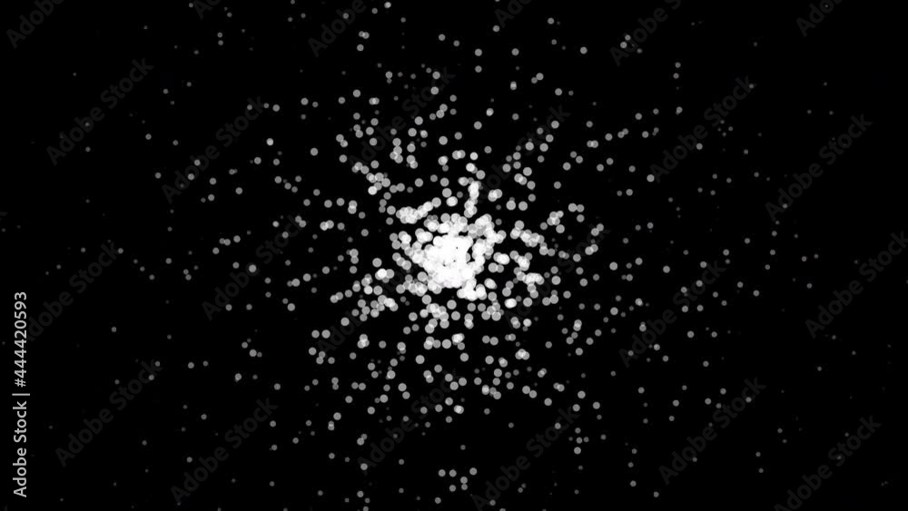 Wall mural white particle spread out space background