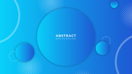 Bright blue gradient background with white abstract texture design, new geometric wave pattern. Memphis style. Vector illustrations for flyer layout, marketing material, annual report cover