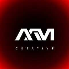 AAM Letter Initial Logo Design Template Vector Illustration