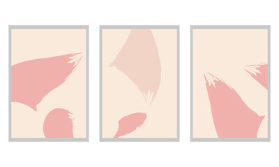 set of abstract poster or banner illustrations