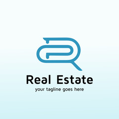 Realty Group Logo design template letter R
