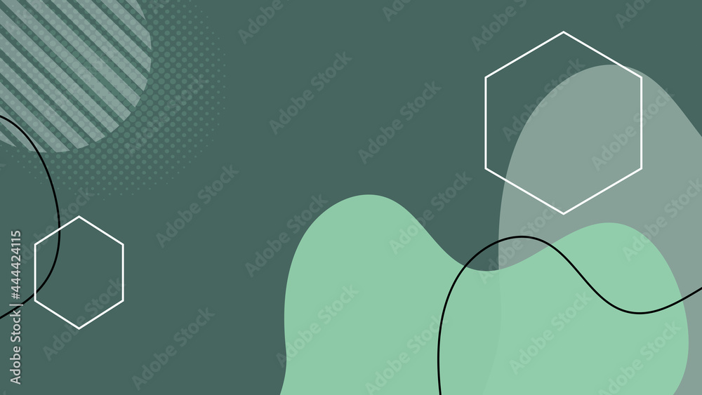 Aufkleber Abstract fun color pattern cartoon texture for doodle geometric background. Vector trend shape for brochure cover. Presentation title slide design template with retro midcentury geometric graphics