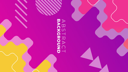 Colorful geometric background. Fluid shapes composition. Abstract Modern Background. Minimal geometric background. Dynamic shapes composition. 