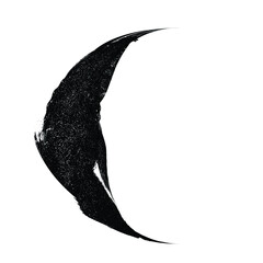 Half Circle Brush Stroke Border Frame . Grunge Element for your Design .  . Vector illustration © miloje